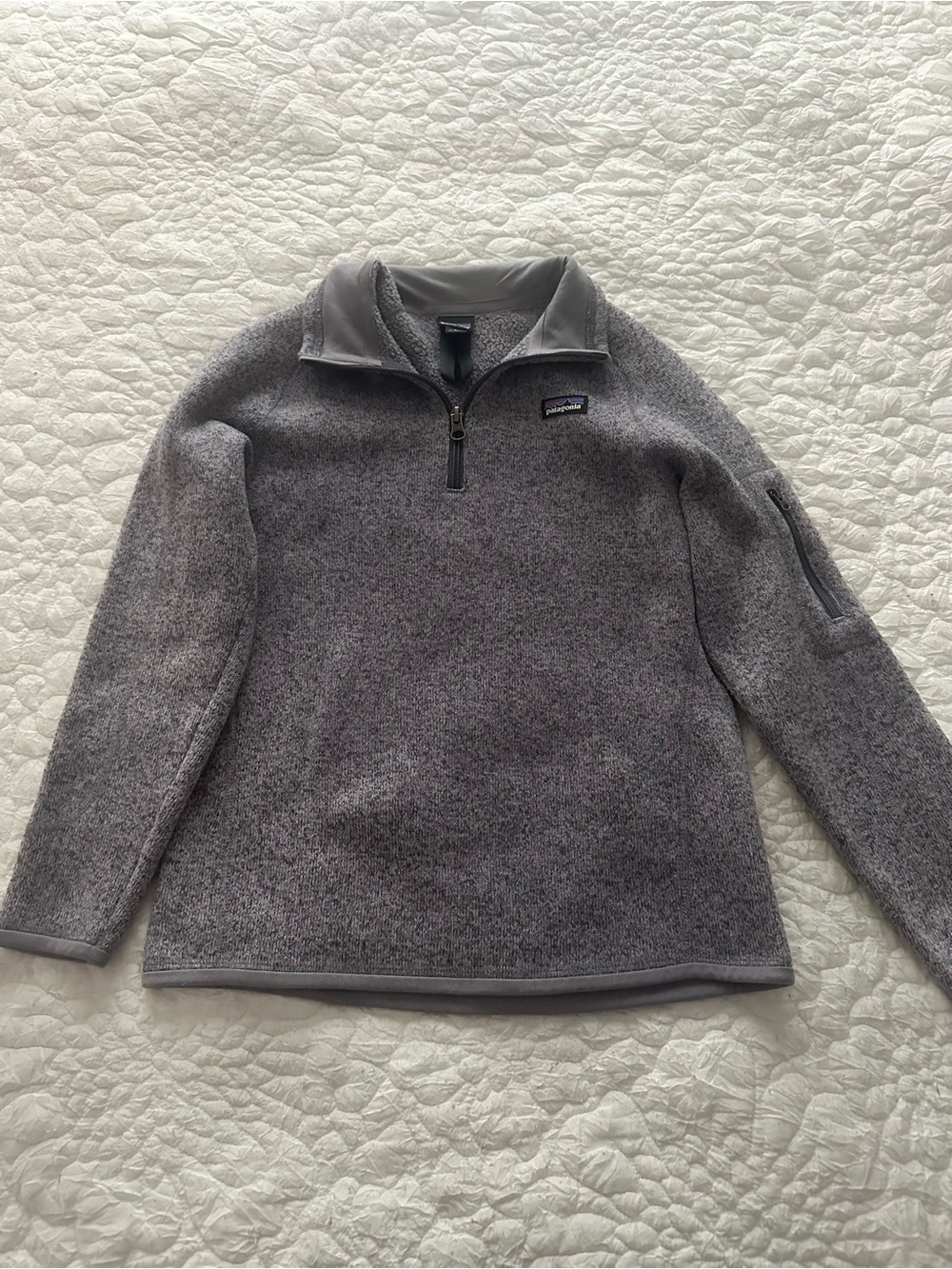 Patagonia Kids Gray Half-Zip Fleece Pullover